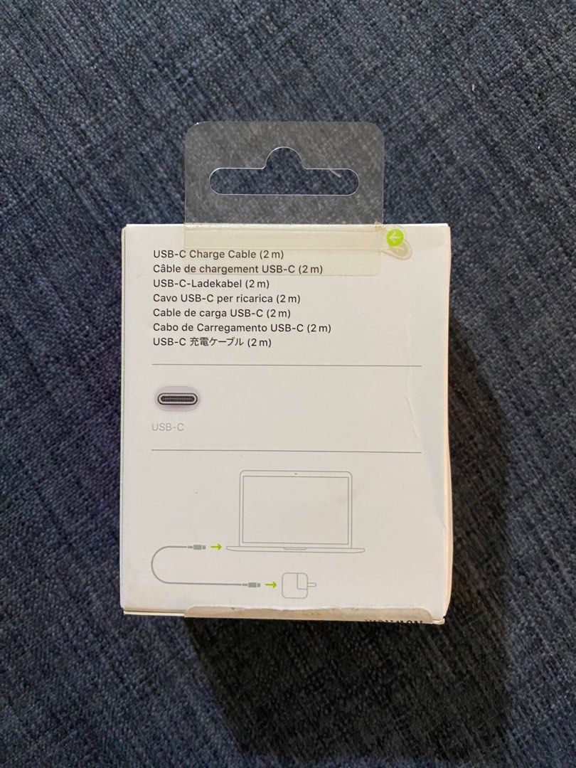 Apple USB-C Charge Cable 2 Meters (Category: Cables & Adaptors) located in Mandaluyong City. Submitted by luna_mitzuki (Listing ID 1234745324, Image 2). Description: Stocked Brand New Never Used.