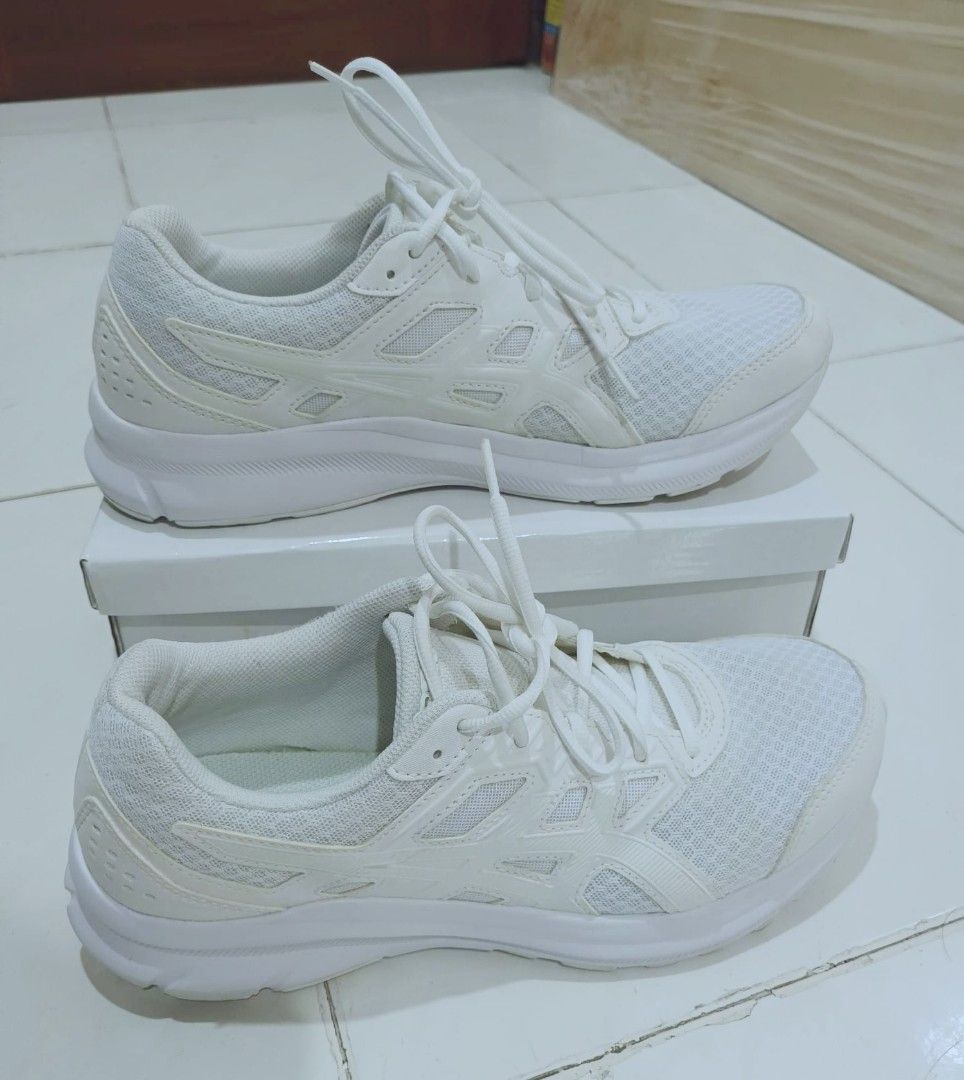 Asics white outlet school shoes