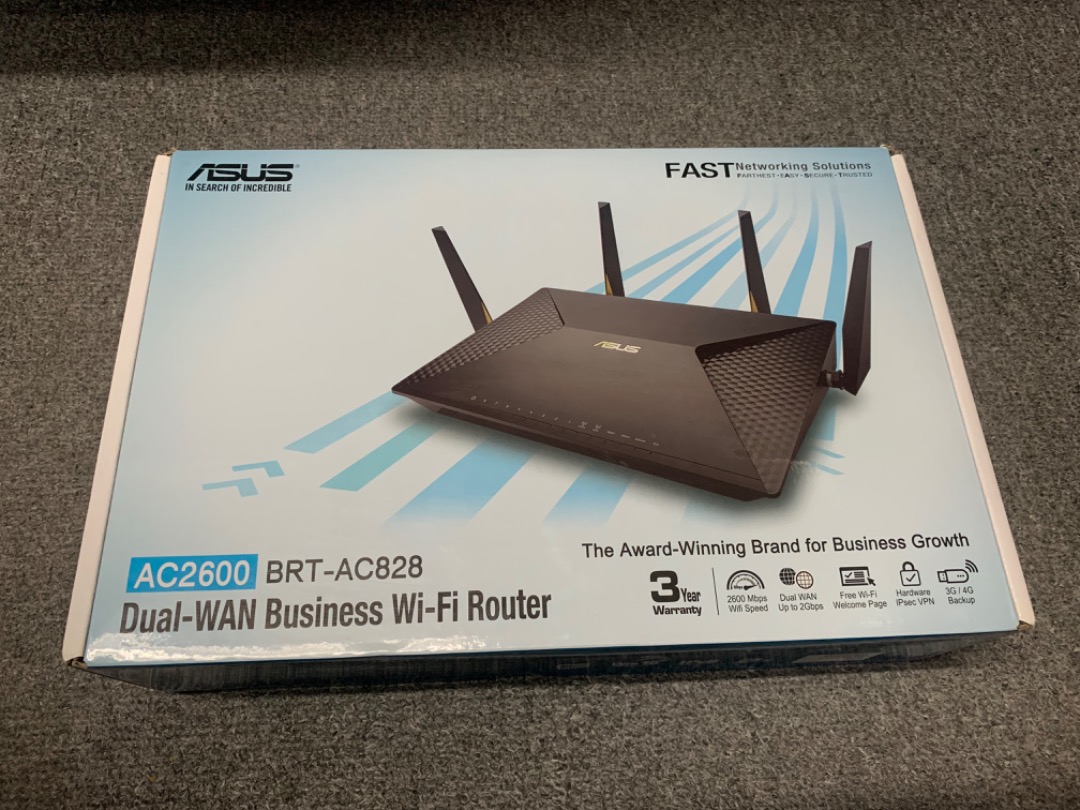 Asus AC2600 DualWAN VPN WiFi Router Model BRTAC828, Computers