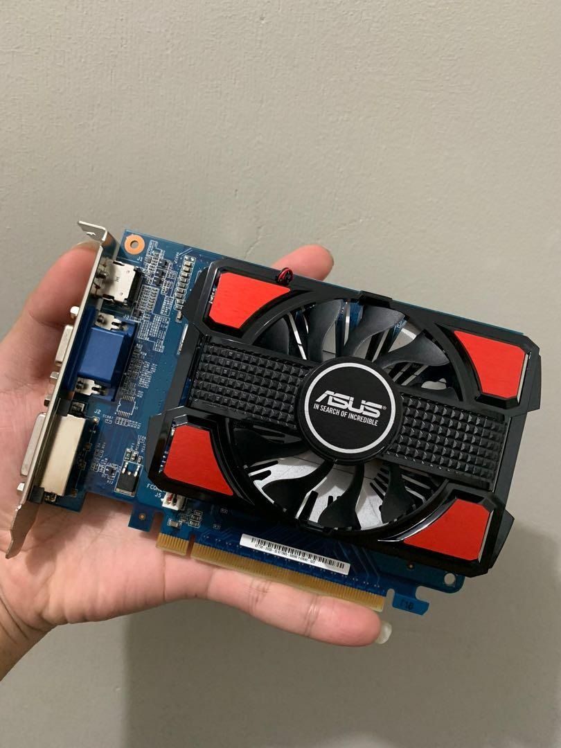 ASUS NVidia Geforce GT 730 DDR3 2GB (Category: Computer Parts) located in Pasig City. Submitted by xfugiwarax (Listing ID 1234764336, Image 3). Description: Opened for testing. Requested for Office but not used Details: https://villman.com/Product-Detail/Asus_GT730-2GD3 TESTED AND CONFIRMED WORKING (See last photo) FAQ: Compatible po ba to sa *INSERT GAME/MOTHERBOARD Answer: Hindi ko po alam, pakicheck na lang po ang details ng Video Card mismo.