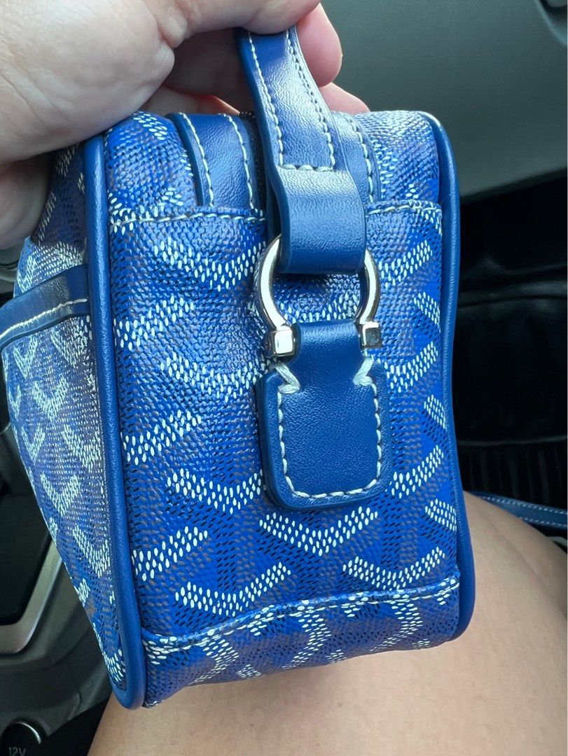 Goyard, Bags, Goyard Cap Vert Crossbody Blue Chevron