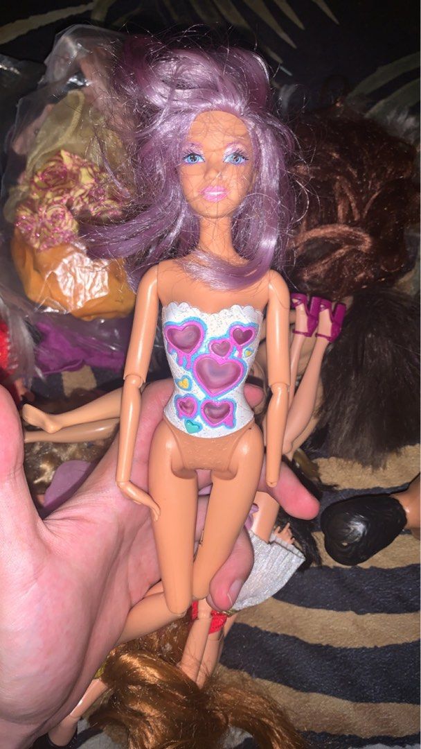 Barbie fashionista online purple hair