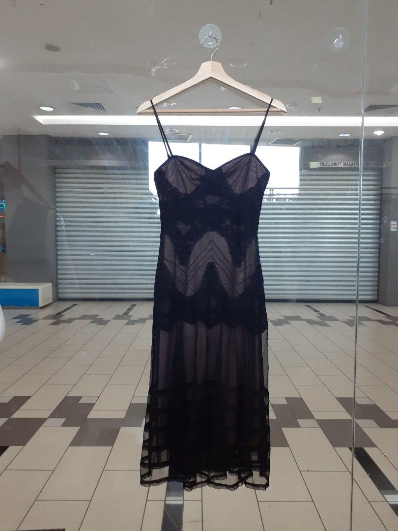 sachin and babi light blue dress BCBG MAX AZRIA - Black Strapless Tulle
