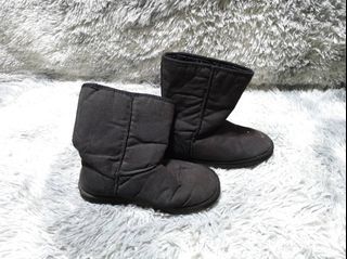 Black Suede Winter Boots