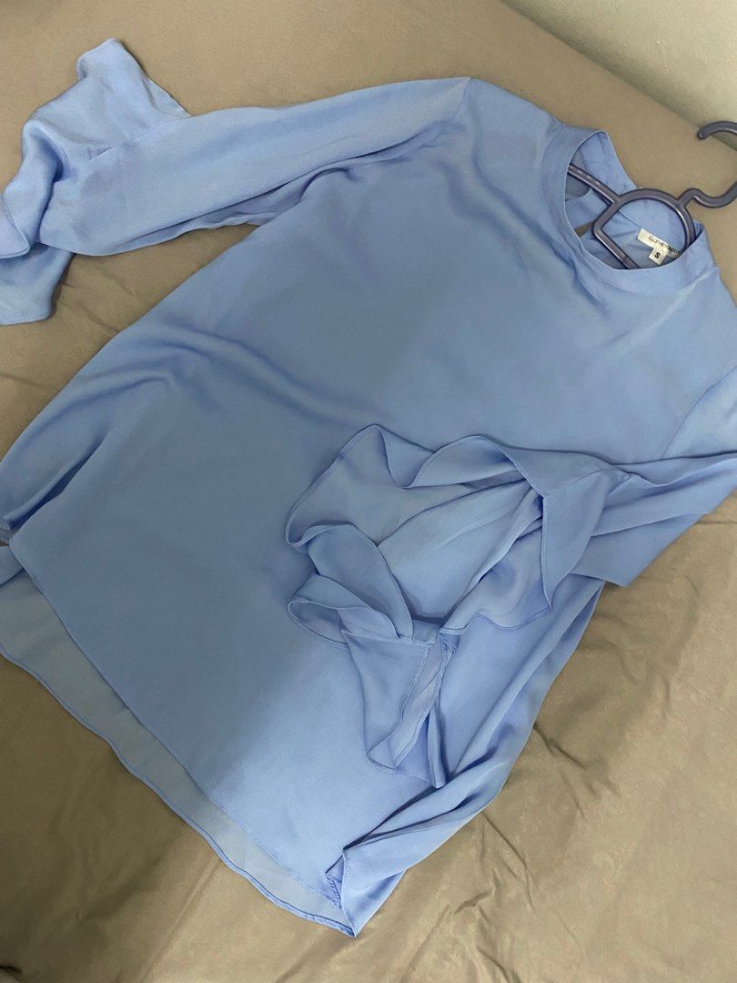 Baby blue nour blouse