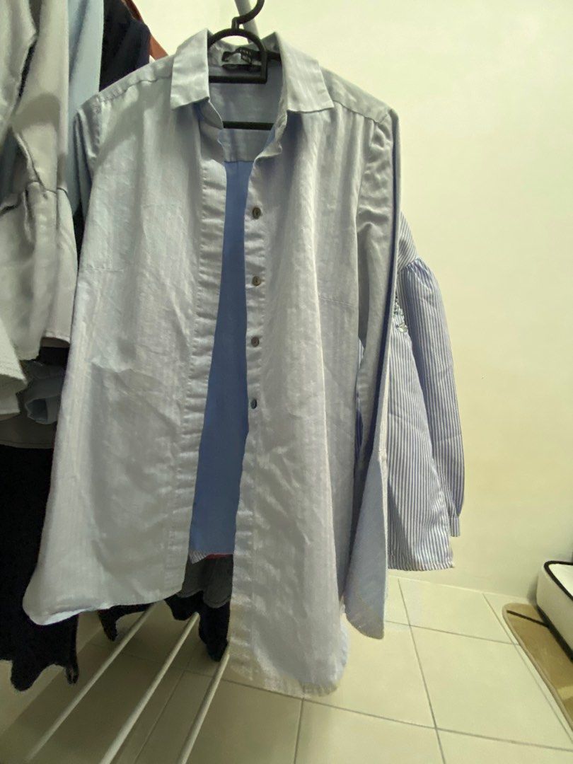 Blouse office wear, Women's Fashion, Tops, Blouses on Carousell