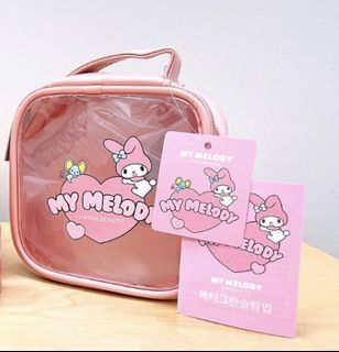 BNWT My Melody see through Cosmetic Pouch Bag