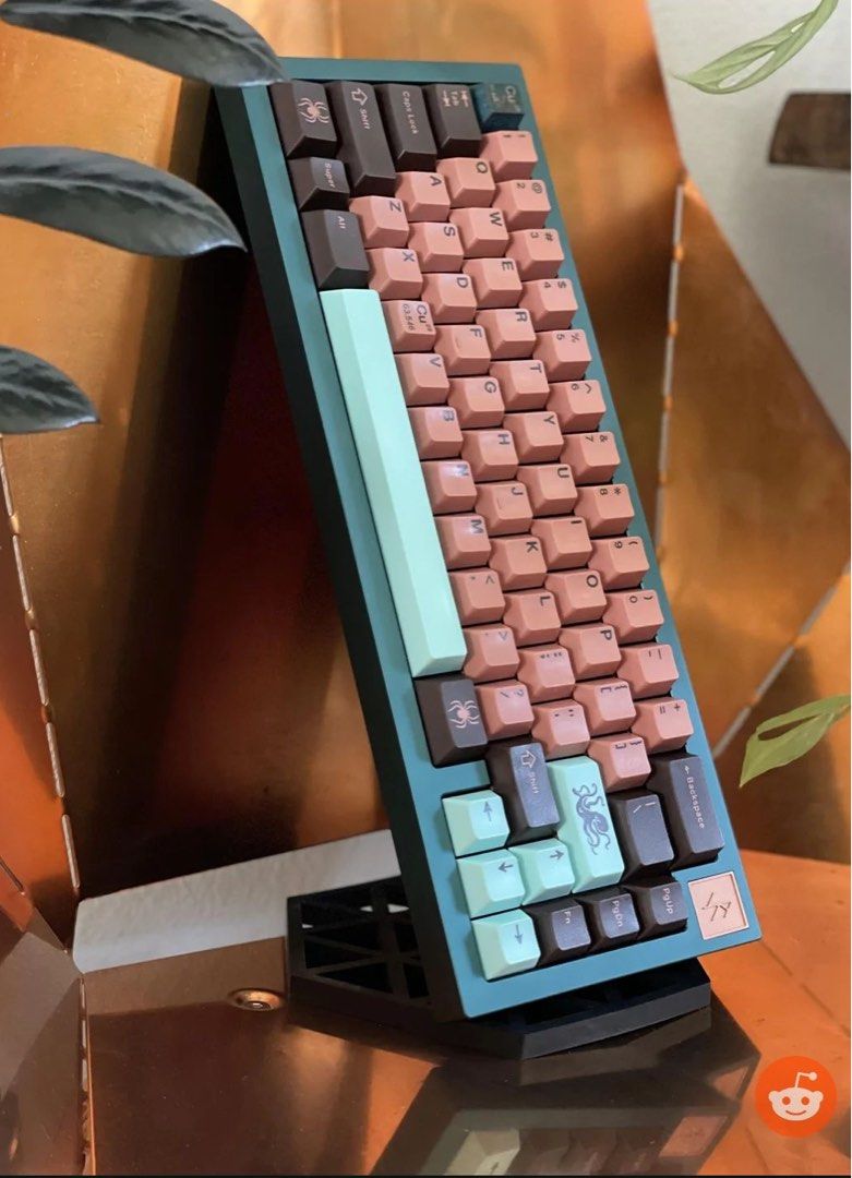 Brand new Iron165 R2 Teal mechanical keyboard w/ extras, copper 