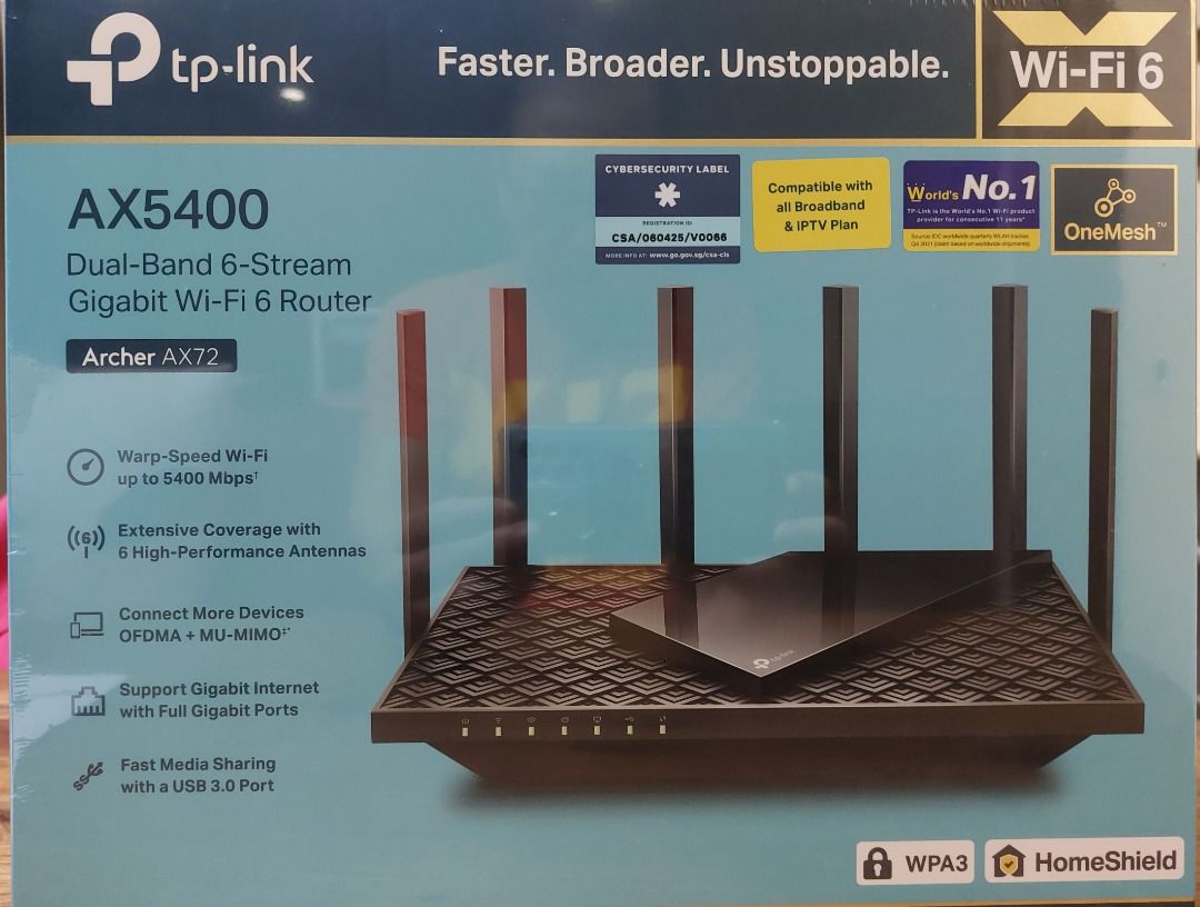 Brand new wifi 6 router dual band, Computers & Tech, Parts ...