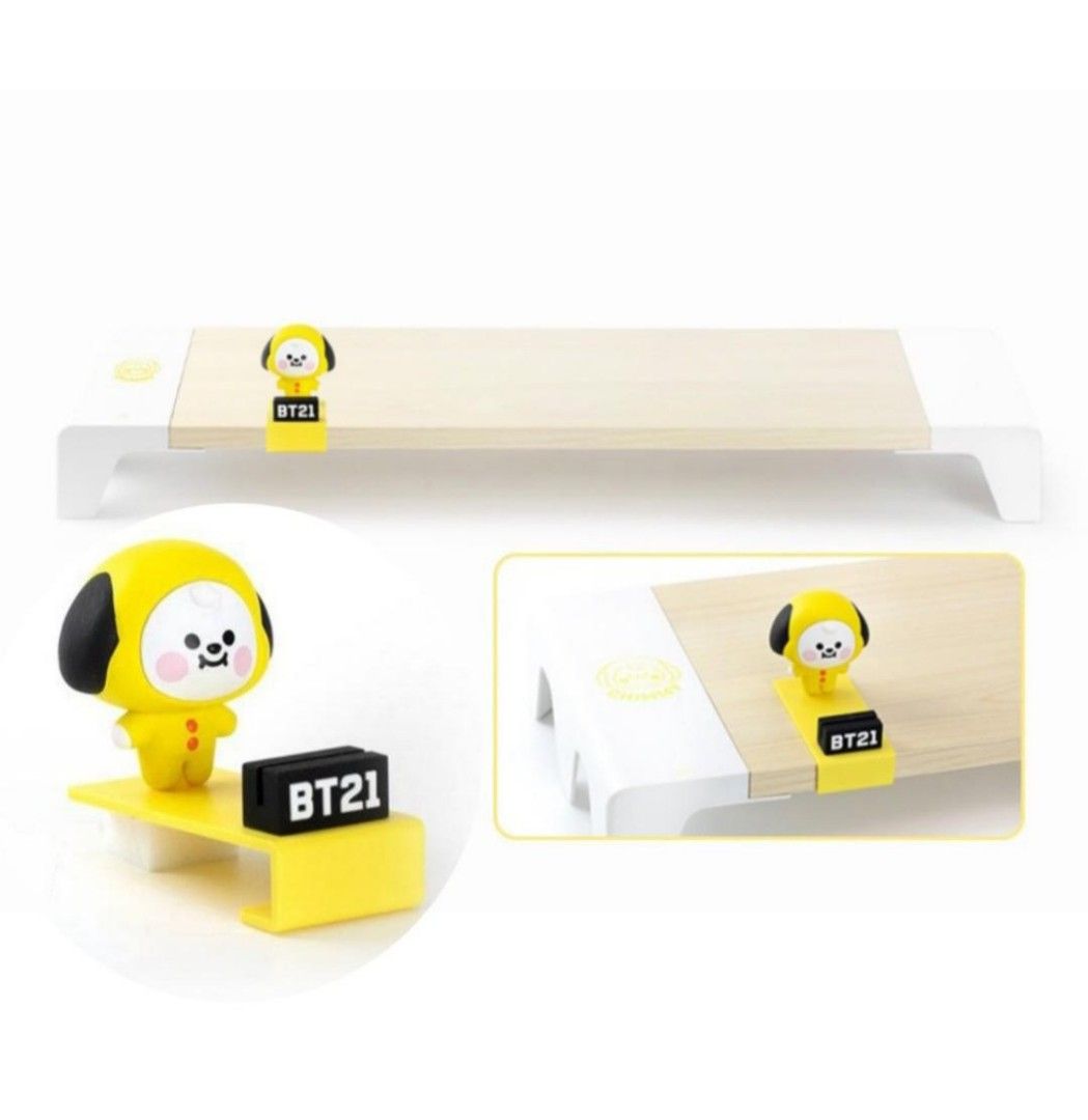 BT21 CHIMMY Monitor Stand with Figure Clip on Carousell