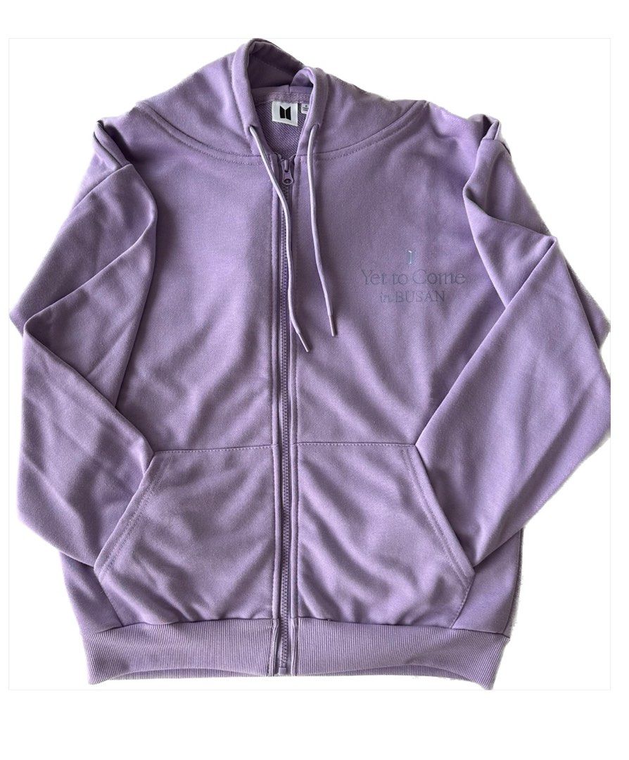 BTS YET TO COME Busan Zip Up Hoodie, Women's Fashion, Coats