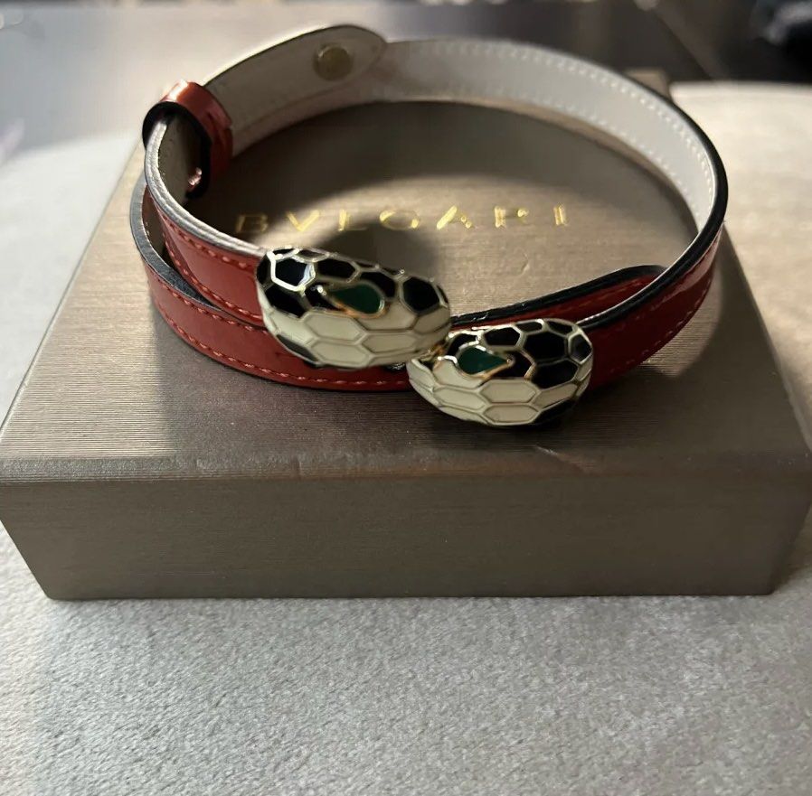 Bvlgari double serpenti leather bracelet Luxury Accessories on
