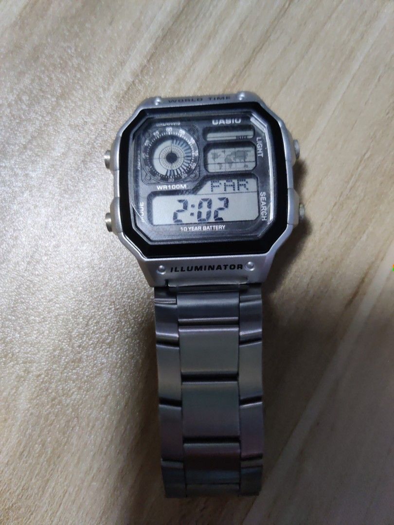 Casio world deals time wr100m