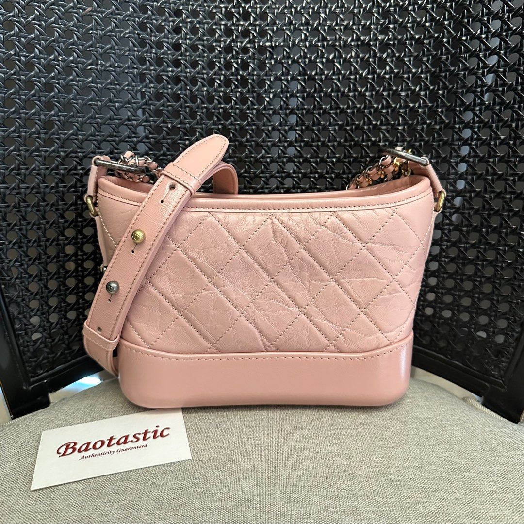 Chanel Gabrielle Small Hobo Bag Pink, Luxury, Bags & Wallets on