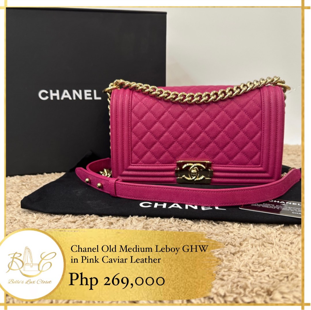 Chanel Old Medium Leboy GHW Pink Caviar on Carousell