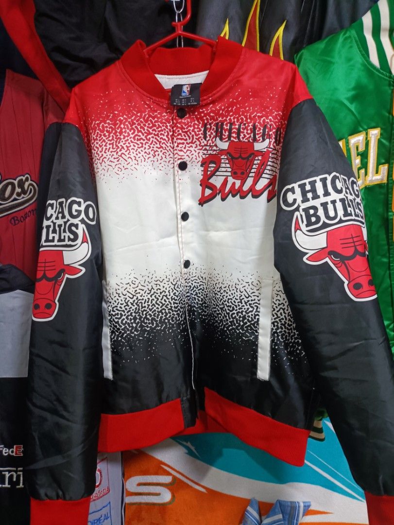 NBA, Jackets & Coats, Chicago Bulls Olive Green Varsity Jacket