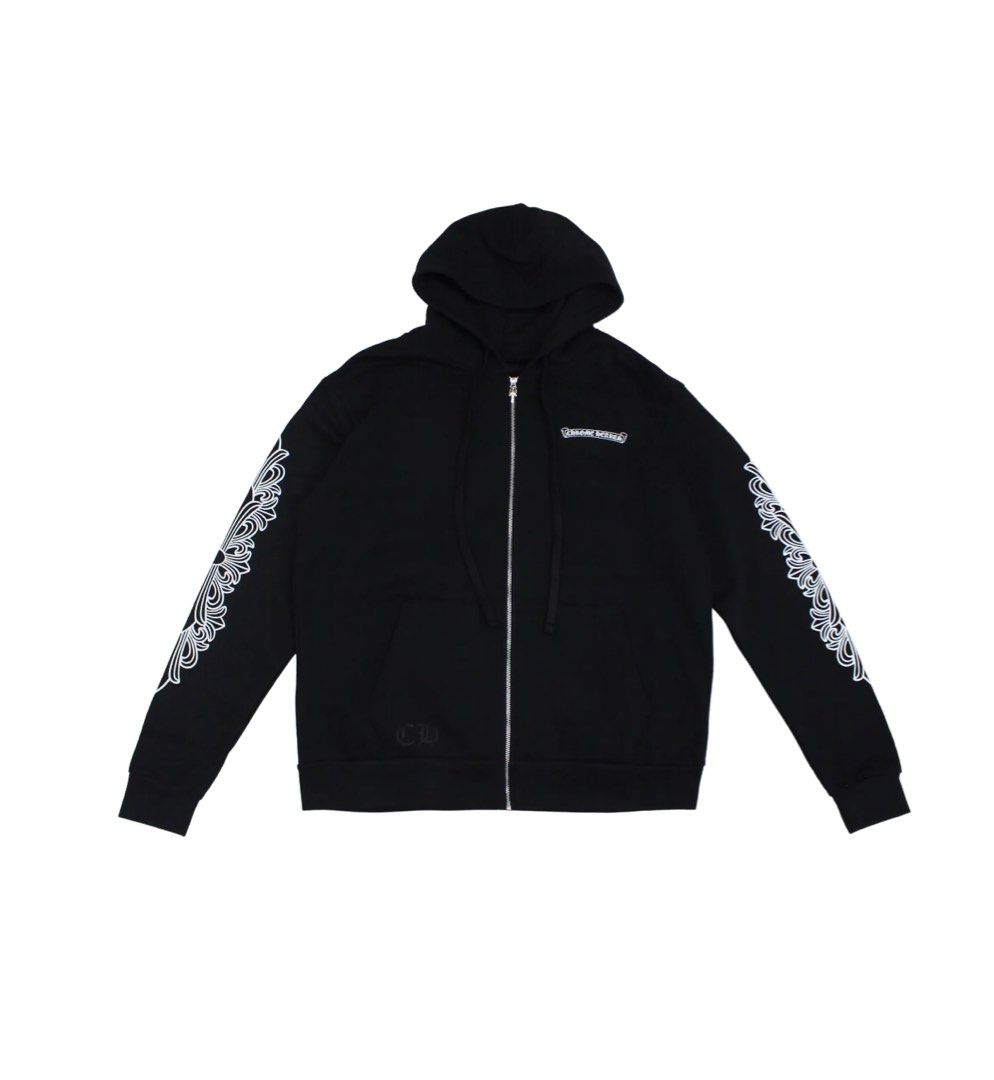 Chrome hearts clearance zip up hoodie