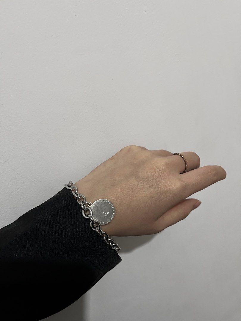 Chunky Charm Bracelet Necklace Sterling Sliver Luxury
