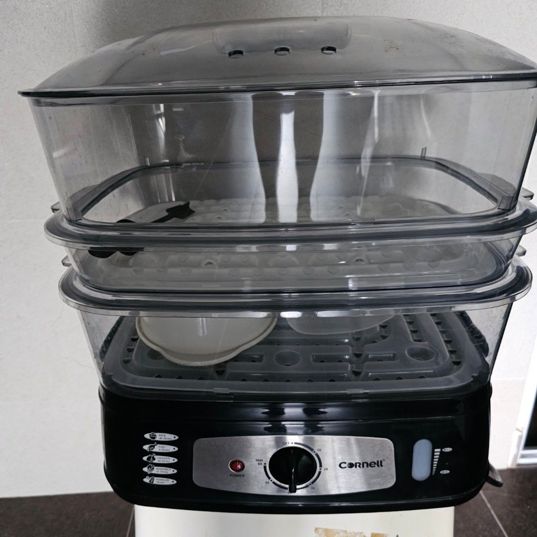 Cornell 3 Tier Electric Food Steamer 25L Capacity CFSEL20L, TV & Home