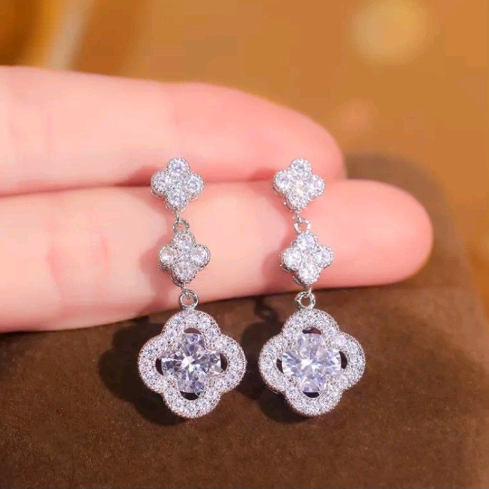 Cubic Zirconia Clip On Earring Women s Fashion Jewelry