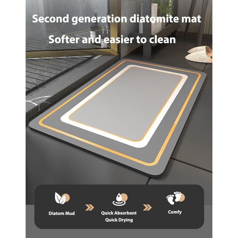 Diatomite Mat New Generation Absorbent Soft Diatomite Mat, Furniture ...