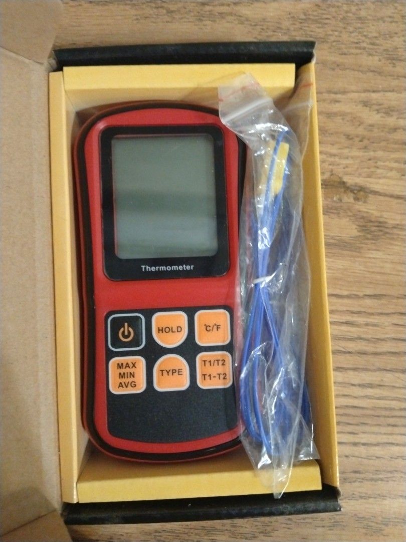 Digital Thermocouple Thermometer Temperature Dual-channel Meter Tester ...