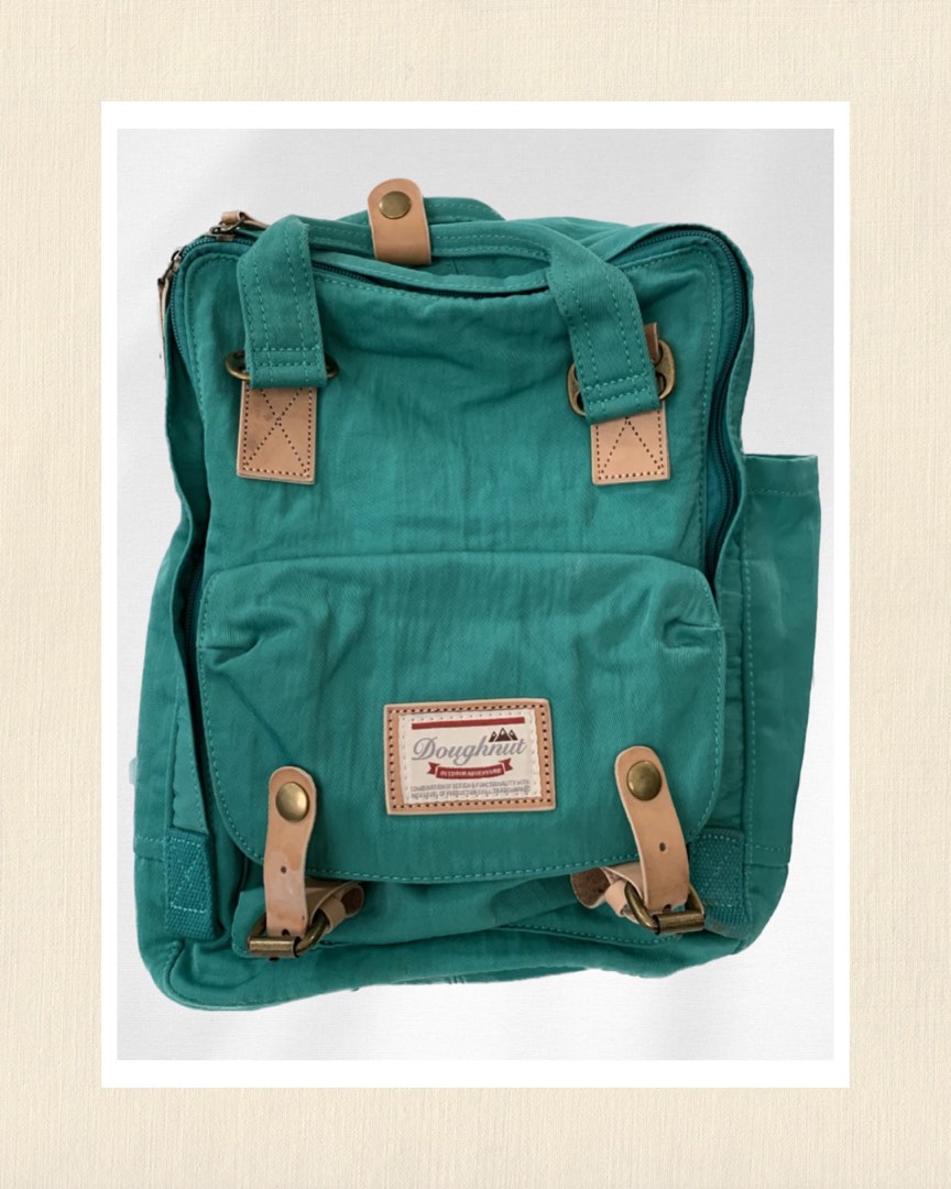 Doughnut Macaroon Backpack Mint Green Women s Fashion Bags