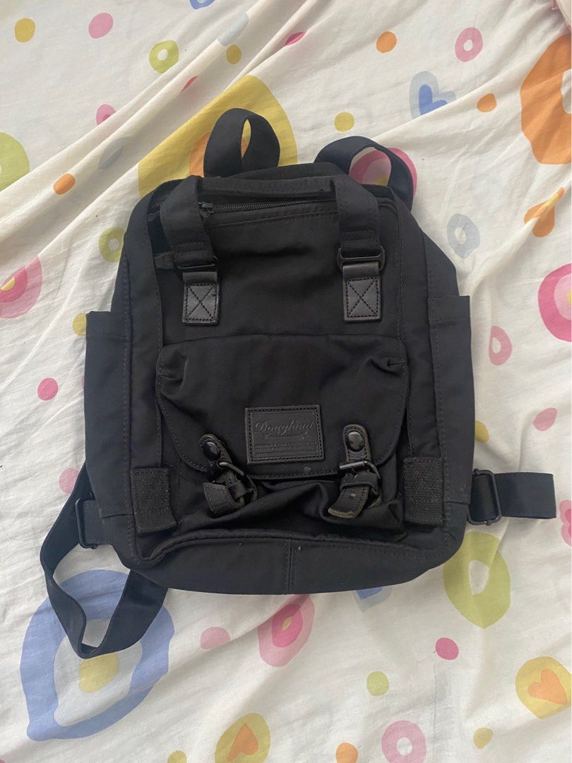 Doughnut Macaroon Mini Backpack All Black on Carousell