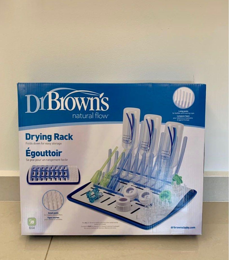 Dr Brown deluxe bottle steriliser and drying rack, Babies & Kids ...