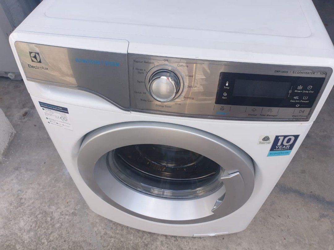 ELECTROLUX FRONT LOAD HOT WASHER 10KG TERBAIK rm750, TV & Home