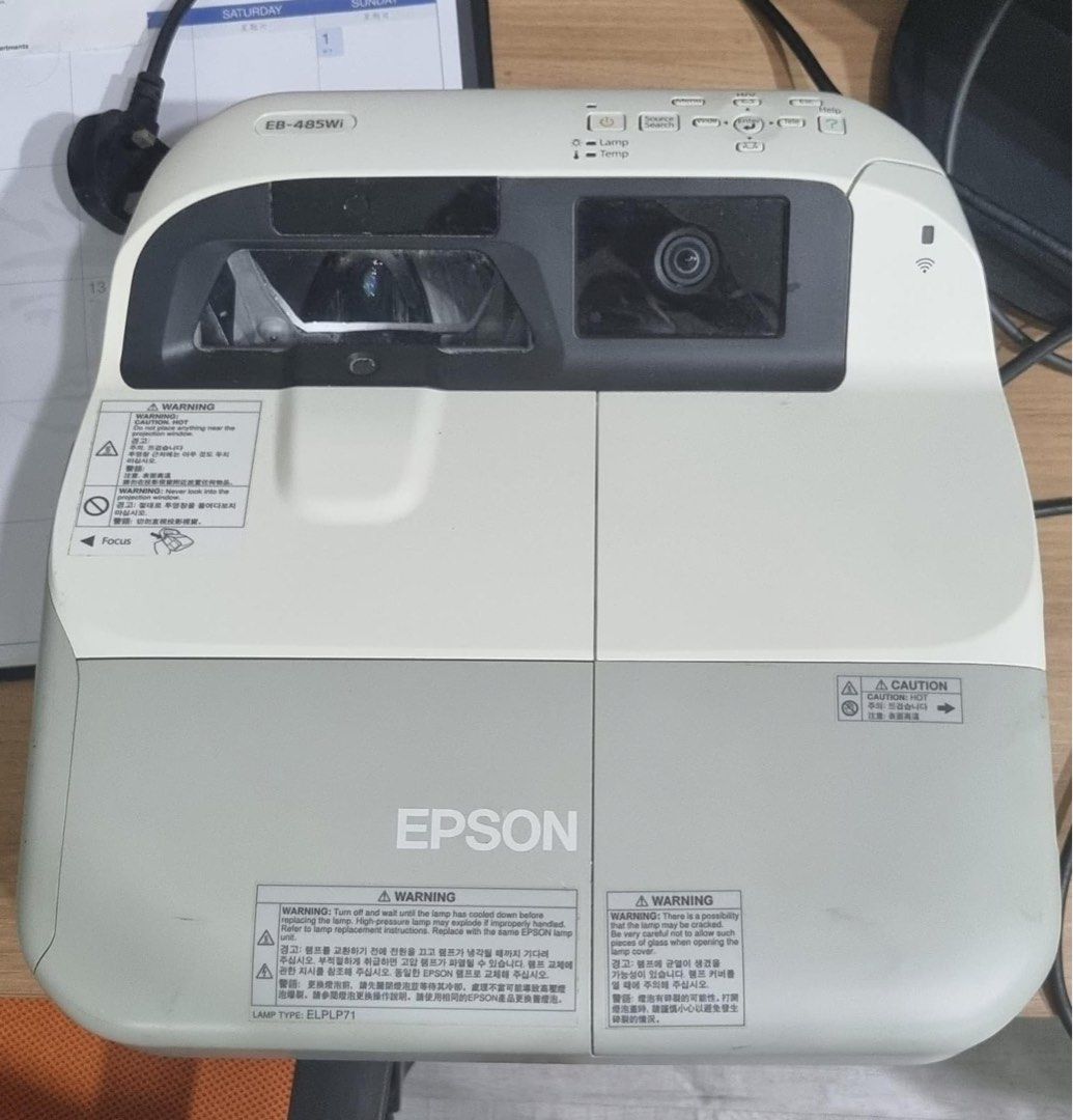 Epson EB485w Short Throw Projector, TV & Home Appliances, TV