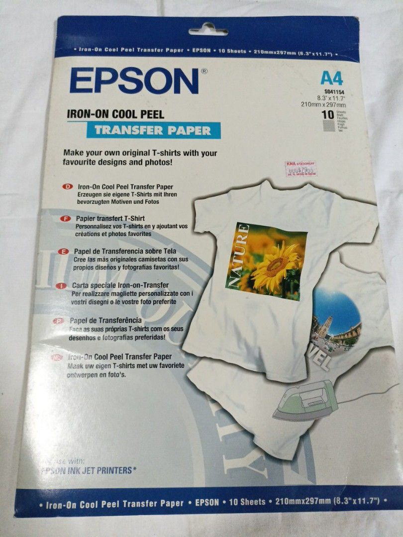 Iron-on-Transfer Paper - A4 - 10 Sheets, Paper and Media, Ink & Paper, Products