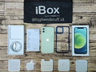 [Ex iBox!] Apple iPhone 12 128gb Green Fullset Mulus