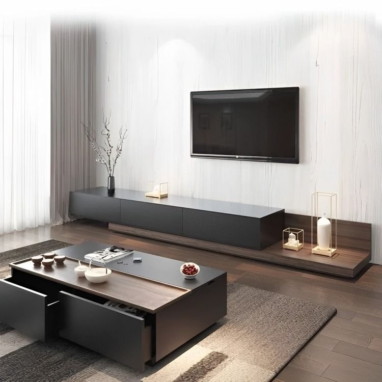 TV Console Extendable Wooden MYTHOS, Furniture & Home Living, Furniture ...