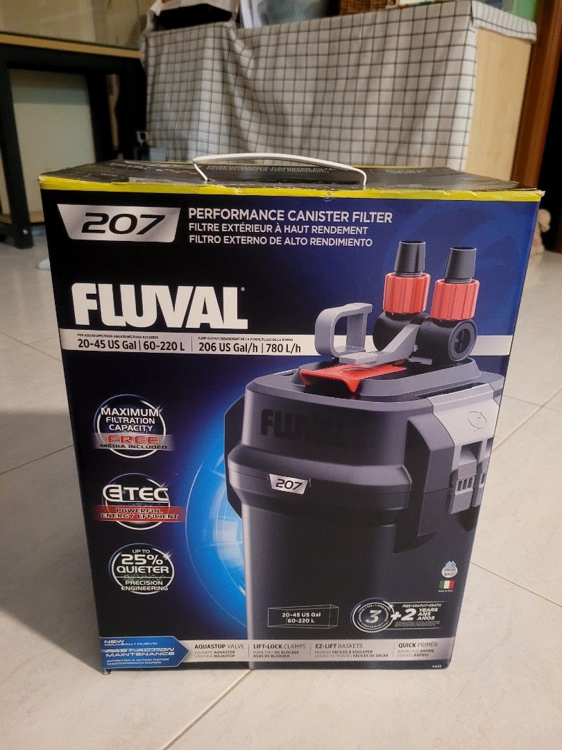 Fluval 207 Filter, Pet Supplies, Homes & Other Pet Accessories on Carousell