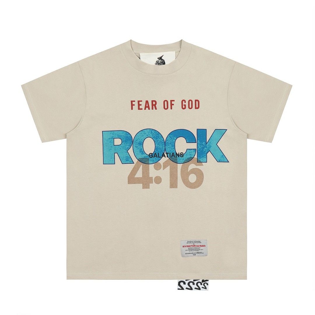 FOG FEAR OF GOD聯名RRR123 rock T shirt, 女裝, 上衣, T-shirt