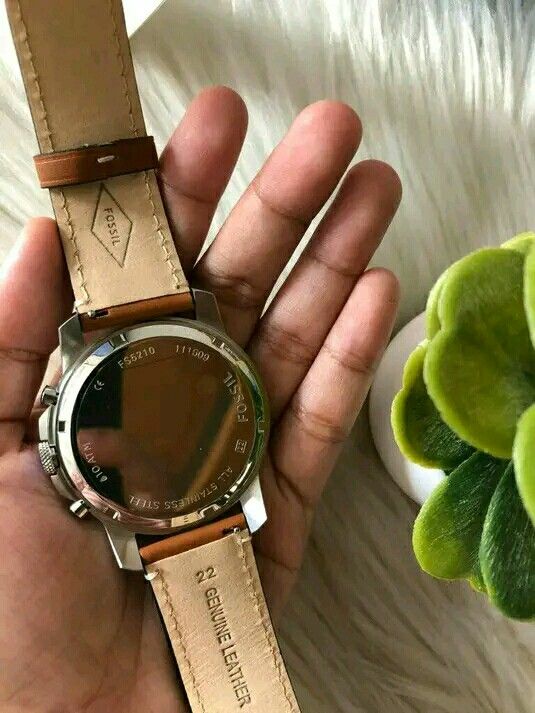 Fossil Grant Chronograph Light Brown Leather Watch FS5210 Men s Fashion Watches Accessories Watches on Carousell
