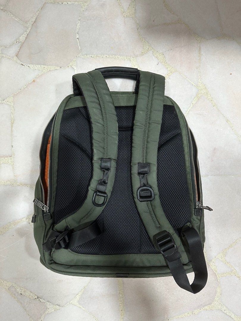 Authentic Green Tumi Bag with Initials, Luxury, Bags & Wallets on Carousell