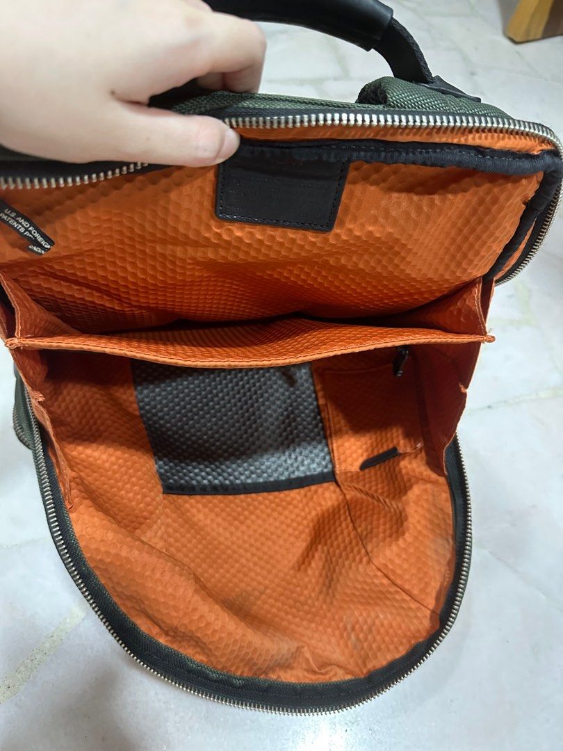 Authentic Green Tumi Bag with Initials, Luxury, Bags & Wallets on Carousell