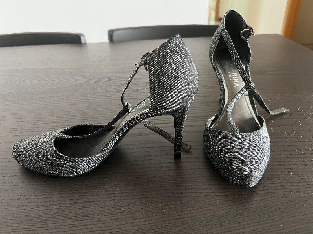 Grey heels cheap size 5