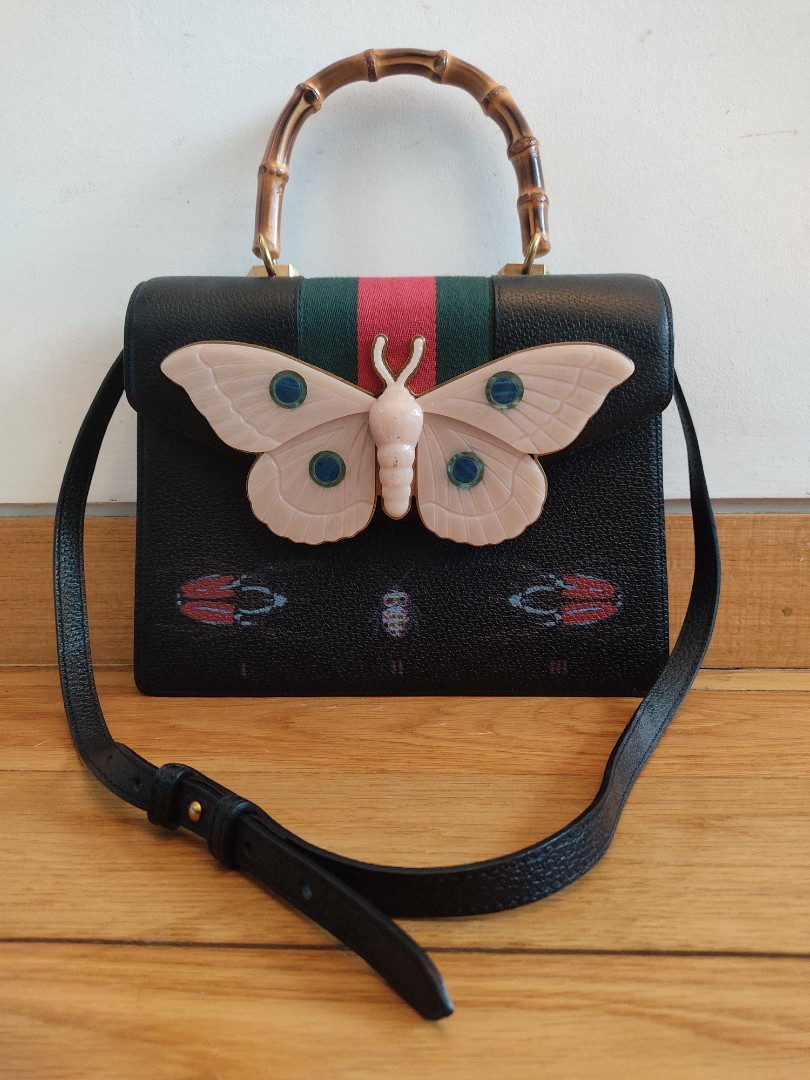 Gucci Web Falena Moth Top Handle Bag