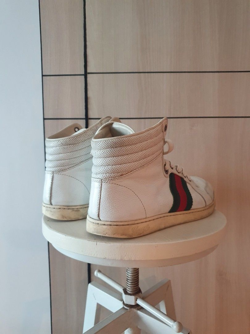 Gucci Alta Coda Web High Top Sneakers Men s Fashion Footwear