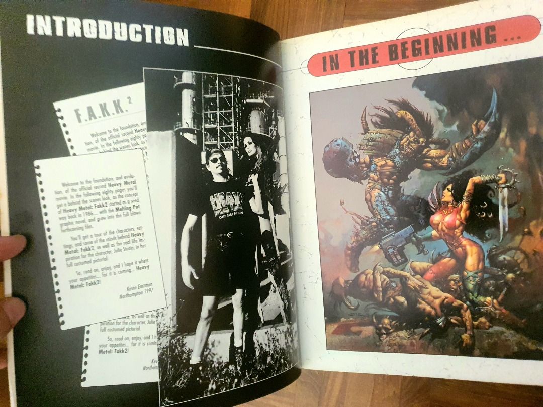 サイモン・ビズレー 画集「FAKK 2」1998年Heavy l Simon Bisley Original Art - Heavy Metal Cover FAKK 2 - Profolio