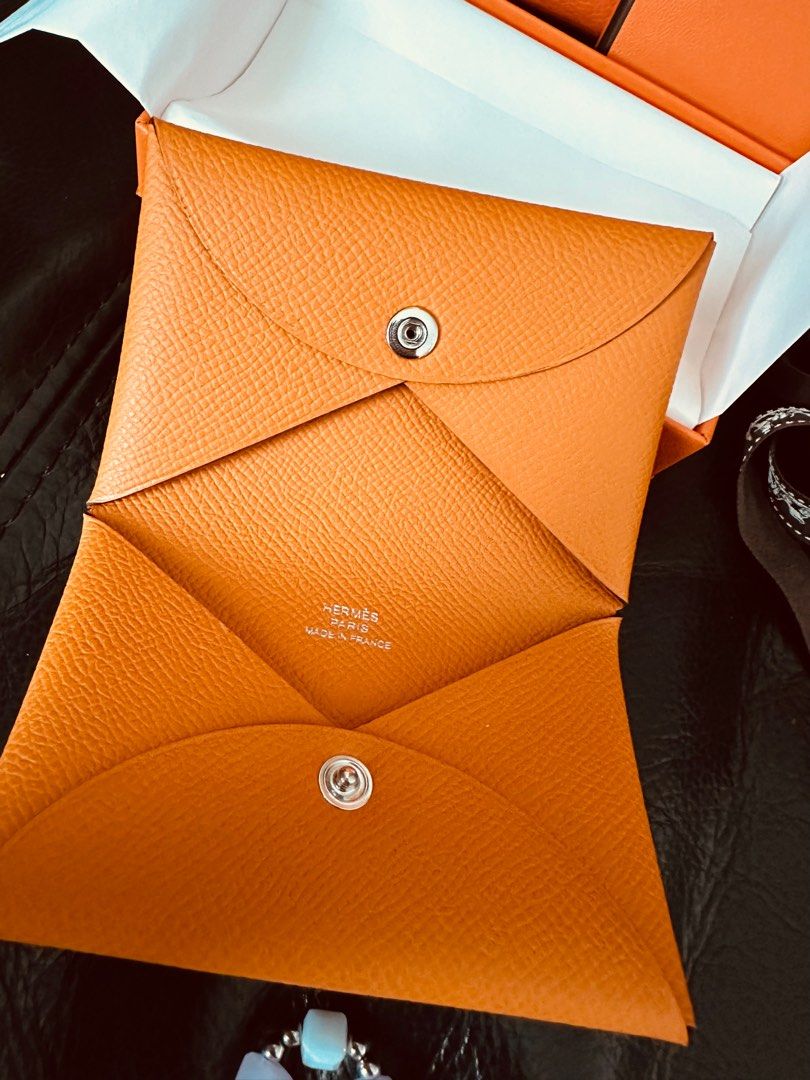 Authentic Brand New Hermes Calvi Duo Abricot