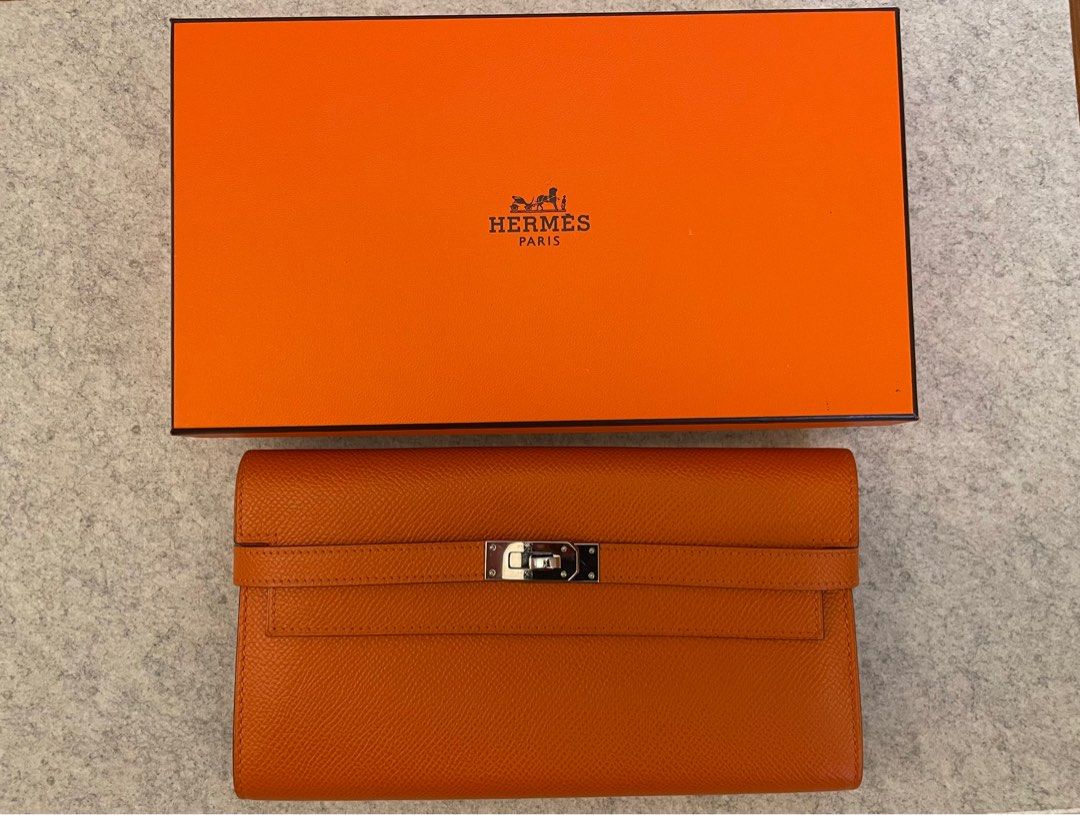 Hermes Kelly Wallet, Luxury, Bags & Wallets on Carousell