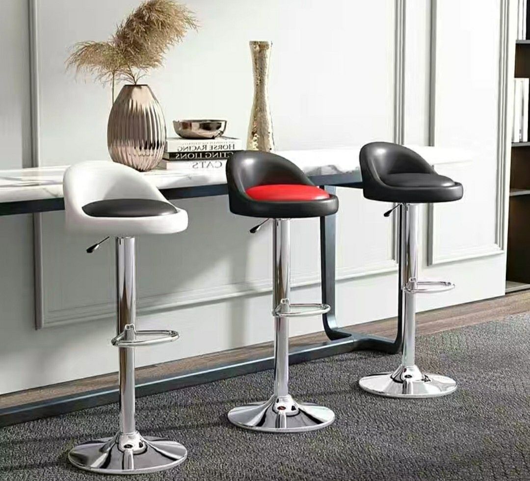 High Bar stool Adjustable Height 60 80cm Kerusi bar kerusi kaunter