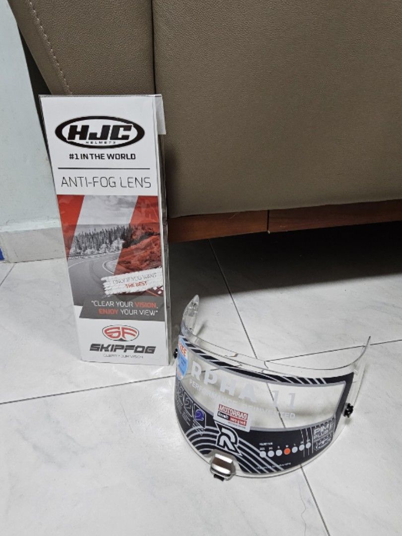 HJC Rpha 11 clear visor HJ26 + Antifog lens, Motorcycles, Motorcycle