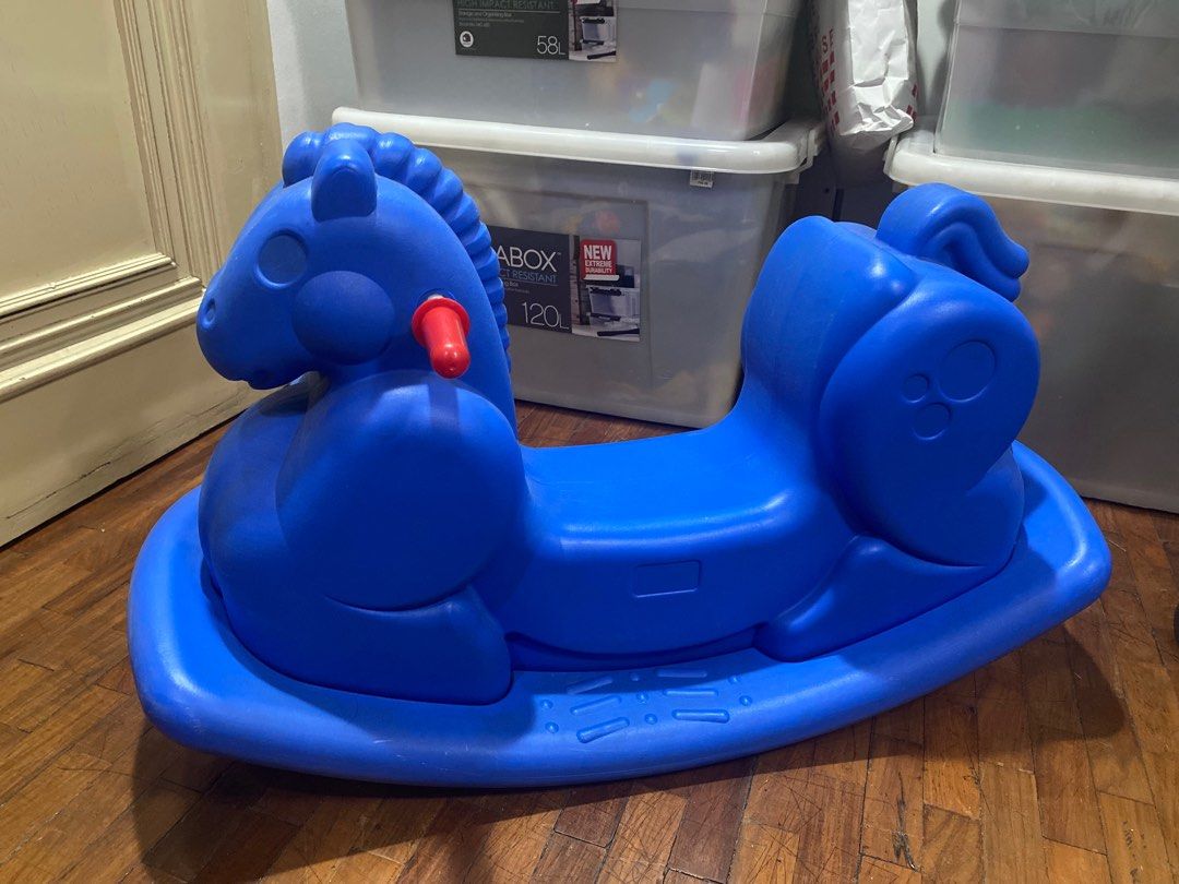 Horsey in Very Sturdy Plastic (Category: Other Kids Furniture) located in Pasig City. Submitted by erncm (Listing ID 1234658322, Image 2). Description: Made of real thick plastic. You can add water inside. There’s a plug at the bottom of the horsey. RFS: Baby has outgrown the horsey. .