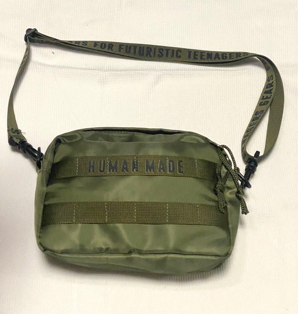 Human Made bag HumanMade 袋包army green 軍綠色, 男裝, 袋, 小袋