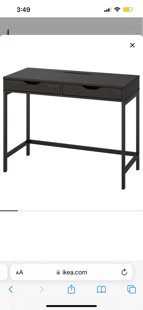 Ikea Alex Study Desk + Stefan Chair (UP 219) , Furniture & Home